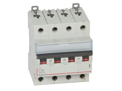 Wyłącznik nadprądowy S304 4P C 16A 6kA serii DX3 | 407928 Legrand