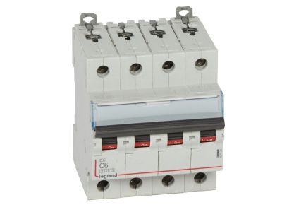 Wyłącznik nadprądowy S 304 4P C 6A 6000A serii DX3 | 407924 Legrand