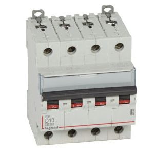 Wyłącznik nadprądowy S 304 4P D 10A 6000A serii DX3 | 408145 Legrand Wyłącznik nadprądowy S 304 4P D 10A 6000A serii DX3 | 408145 Legrand