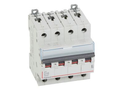 Wyłącznik nadprądowy S 304 4P D 16A 6000A serii DX3 | 408147 Legrand