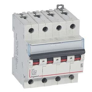 Wyłącznik nadprądowy S 304 4P D 32A 6000A serii DX3 | 408150 Legrand Wyłącznik nadprądowy S 304 4P D 32A 6000A serii DX3 | 408150 Legrand