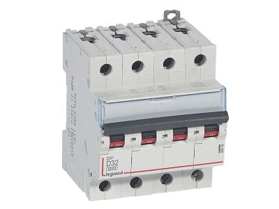 Wyłącznik nadprądowy S 304 4P D 32A 6000A serii DX3 | 408150 Legrand