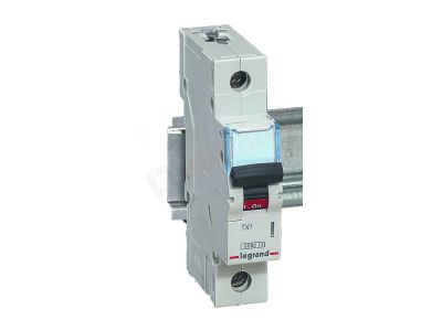 Wyłącznik nadprądowy S 301 1P D 0,5A 6000A serii TX3 | 403712 Legrand