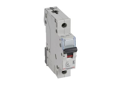 Wyłącznik nadprądowy S301 1P D 4A 6000A SERII TX3 | 403716 Legrand