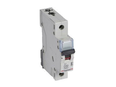 Wyłącznik nadprądowy S 301 1P D 50A 6000A serii TX3 | 403726 Legrand