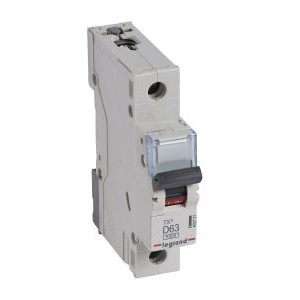 Wyłącznik nadprądowy S 301 1P D 63A 6000A serii TX3 | 403727 Legrand Wyłącznik nadprądowy S 301 1P D 63A 6000A serii TX3 | 403727 Legrand