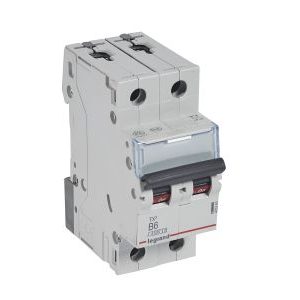 Wyłącznik nadprądowy S302 2P B 6A 6kA serii TX3 | 403383 Legrand Wyłącznik nadprądowy S302 2P B 6A 6kA serii TX3 | 403383 Legrand