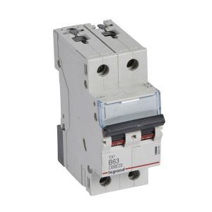 Wyłącznik nadprądowy S302 2P B 63A 6kA serii TX3 | 403393 Legrand Wyłącznik nadprądowy S302 2P B 63A 6kA serii TX3 | 403393 Legrand
