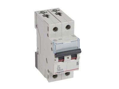 Wyłącznik nadprądowy S302 2P C 3A 6kA serii TX3 | 403522 Legrand