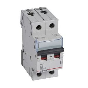 Wyłącznik nadprądowy S302 2P C 6A 6kA serii TX3 | 403524 Legrand