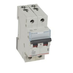 Wyłącznik nadprądowy S 302 2P D 20A 6000A serii TX3 | 403739 Legrand Wyłącznik nadprądowy S 302 2P D 20A 6000A serii TX3 | 403739 Legrand