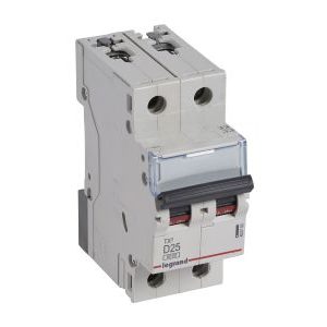 Wyłącznik nadprądowy S 302 2P D 25A 6000A serii TX3 | 403740 Legrand Wyłącznik nadprądowy S 302 2P D 25A 6000A serii TX3 | 403740 Legrand