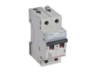 Wyłącznik nadprądowy S 302 2P D 25A 6000A serii TX3 | 403740 Legrand