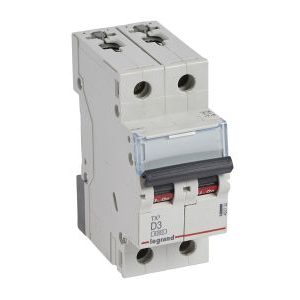 Wyłącznik nadprądowy S 302 2P D 3A 6000A serii TX3 | 403732 Legrand Wyłącznik nadprądowy S 302 2P D 3A 6000A serii TX3 | 403732 Legrand
