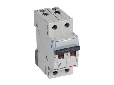 Wyłącznik nadprądowy S302 2P D 32A 6kA serii TX3 | 403741 Legrand