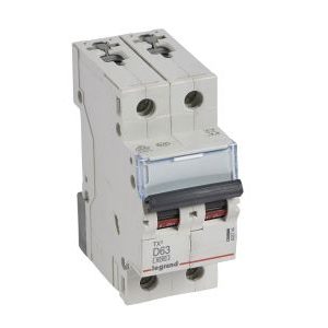 Wyłącznik nadprądowy S302 2P D 63A 6kA serii TX3 | 403744 Legrand Wyłącznik nadprądowy S302 2P D 63A 6kA serii TX3 | 403744 Legrand