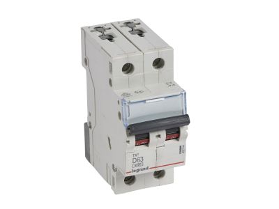 Wyłącznik nadprądowy S302 2P D 63A 6kA serii TX3 | 403744 Legrand