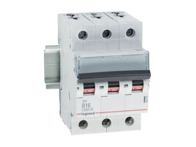 Wyłącznik nadprądowy S303 3P B 16A 6kA serii TX3 | 403402 Legrand
