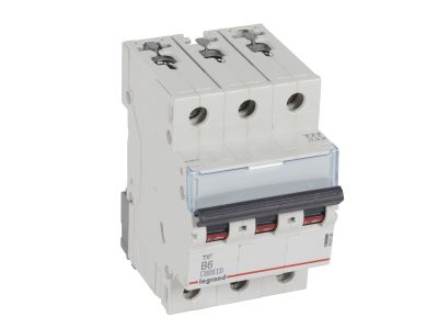 Wyłącznik nadprądowy S303 3P B 6A 6kA serii TX3 | 403398 Legrand