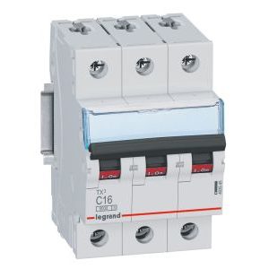 Wyłącznik nadprądowy S303 3P C 16A 6kA serii TX3 | 403545 Legrand Wyłącznik nadprądowy S303 3P C 16A 6kA serii TX3 | 403545 Legrand