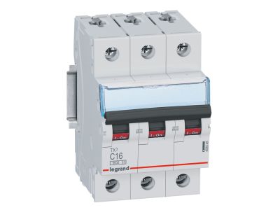 Wyłącznik nadprądowy S303 3P C 16A 6kA serii TX3 | 403545 Legrand