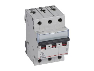 Wyłącznik nadprądowy S303 3P C 20A 6kA serii TX3 | 403546 Legrand