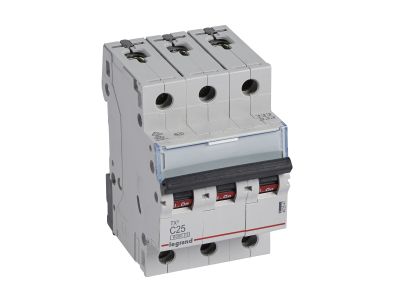 Wyłącznik nadprądowy S303 3P C 25A 6kA serii TX3 | 403547 Legrand
