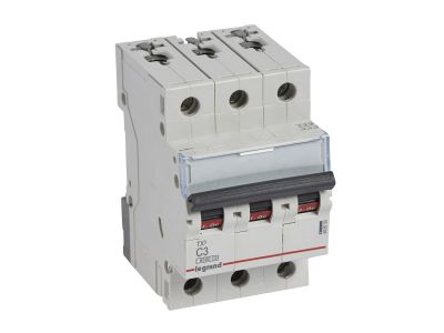 Wyłącznik nadprądowy S303 3P C 3A 6kA serii TX3 | 403539 Legrand