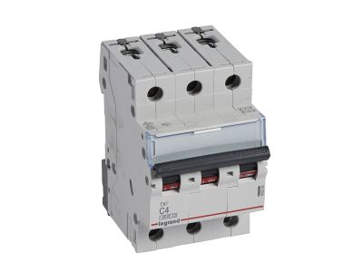 Wyłącznik nadprądowy S303 3P C 4A 6kA serii TX3 | 403540 Legrand