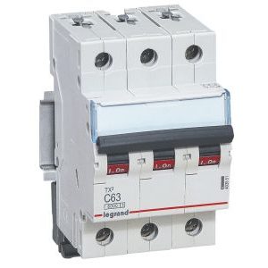 Wyłącznik nadprądowy S303 3P C 63A 6kA serii TX3 | 403551 Legrand Wyłącznik nadprądowy S303 3P C 63A 6kA serii TX3 | 403551 Legrand