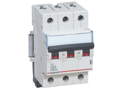 Wyłącznik nadprądowy S303 3P C 63A 6kA serii TX3 | 403551 Legrand