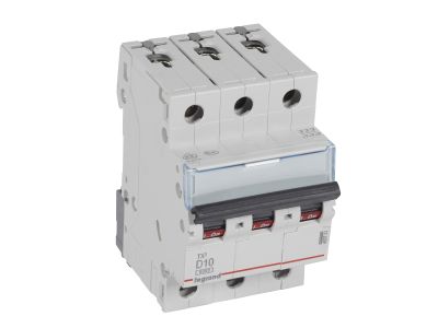 Wyłącznik nadprądowy S303 3P D 10A 6kA serii TX3 | 403753 Legrand