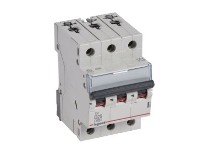 Wyłącznik nadprądowy S303 3P D 25A 6kA serii TX3 | 403757 Legrand