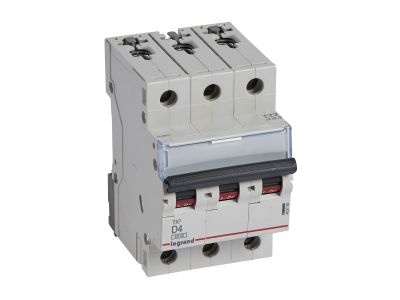 Wyłącznik nadprądowy S 303 3P D 4A 6000A serii TX3 | 403750 Legrand