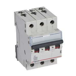 Wyłącznik nadprądowy S303 3P D 50A 6kA serii TX3 | 403760 Legrand Wyłącznik nadprądowy S303 3P D 50A 6kA serii TX3 | 403760 Legrand