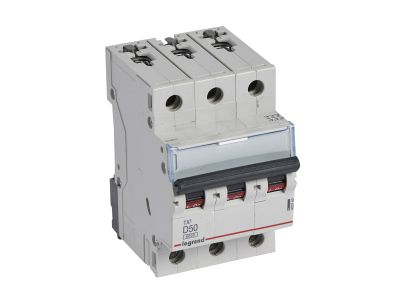 Wyłącznik nadprądowy S303 3P D 50A 6kA serii TX3 | 403760 Legrand
