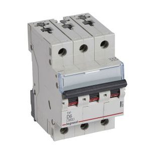 Wyłącznik nadprądowy S303 3P D 6A 6kA serii TX3 | 403751 Legrand Wyłącznik nadprądowy S303 3P D 6A 6kA serii TX3 | 403751 Legrand