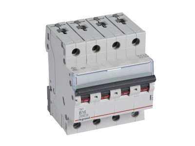 Wyłącznik nadprądowy S304 4P B 16A 6kA serii TX3 | 403417 Legrand