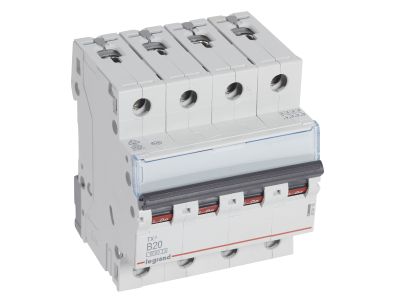 Wyłącznik nadprądowy S304 4P B 20A 6kA serii TX3 | 403418 Legrand