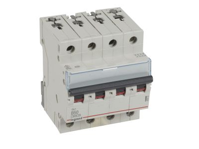 Wyłącznik nadprądowy S 304 4P B 50A 6000A serii TX3 | 403422 Legrand