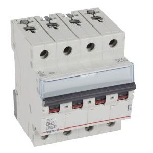 Wyłącznik nadprądowy S304 4P B 63A 6kA serii TX3 | 403423 Legrand Wyłącznik nadprądowy S304 4P B 63A 6kA serii TX3 | 403423 Legrand