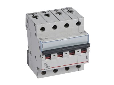 Wyłącznik nadprądowy S304 4P C 13A 6kA serii TX3 | 403561 Legrand
