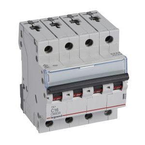Wyłącznik nadprądowy S304 4P C 16A 6kA serii TX3 | 403562 Legrand Wyłącznik nadprądowy S304 4P C 16A 6kA serii TX3 | 403562 Legrand