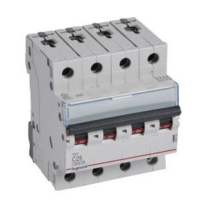 Wyłącznik nadprądowy S304 4P C 25A 6kA serii TX3 | 403564 Legrand Wyłącznik nadprądowy S304 4P C 25A 6kA serii TX3 | 403564 Legrand