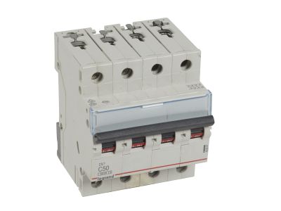 Wyłącznik nadprądowy S304 4P C 50A 6kA serii TX3 | 403567 Legrand