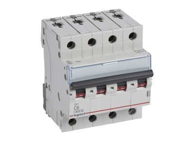 Wyłącznik nadprądowy S304 4P C 6A 6kA serii TX3 | 403558 Legrand