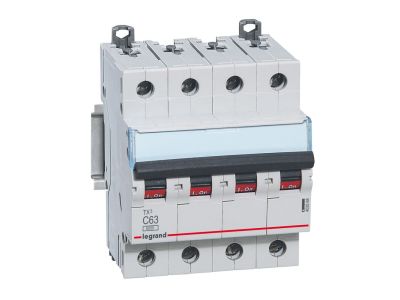 Wyłącznik nadprądowy S304 4P C 63A 6kA serii TX3 | 403568 Legrand