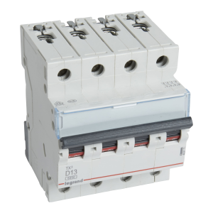 Wyłącznik nadprądowy S 304 4P D 13A 6000A serii TX3 | 403771 Legrand Wyłącznik nadprądowy S 304 4P D 13A 6000A serii TX3 | 403771 Legrand