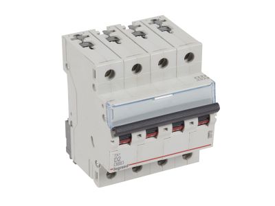 Wyłącznik nadprądowy S 304 4P D 2A 6000A serii TX3 | 403765 Legrand