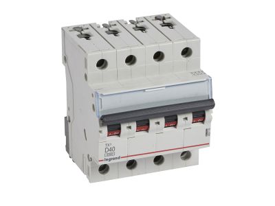 Wyłącznik nadprądowy S 304 4P D 40A 6000A serii TX3 | 403776 Legrand